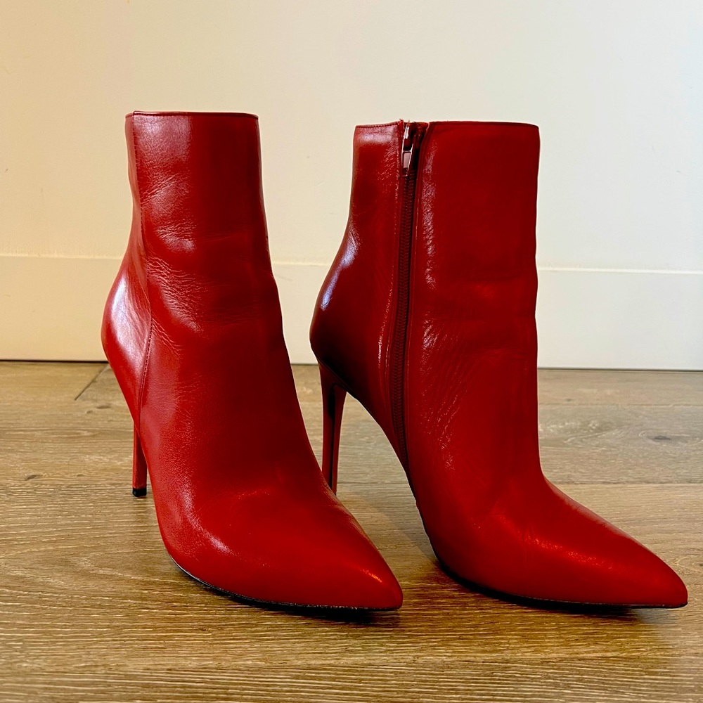 Aldo red booties